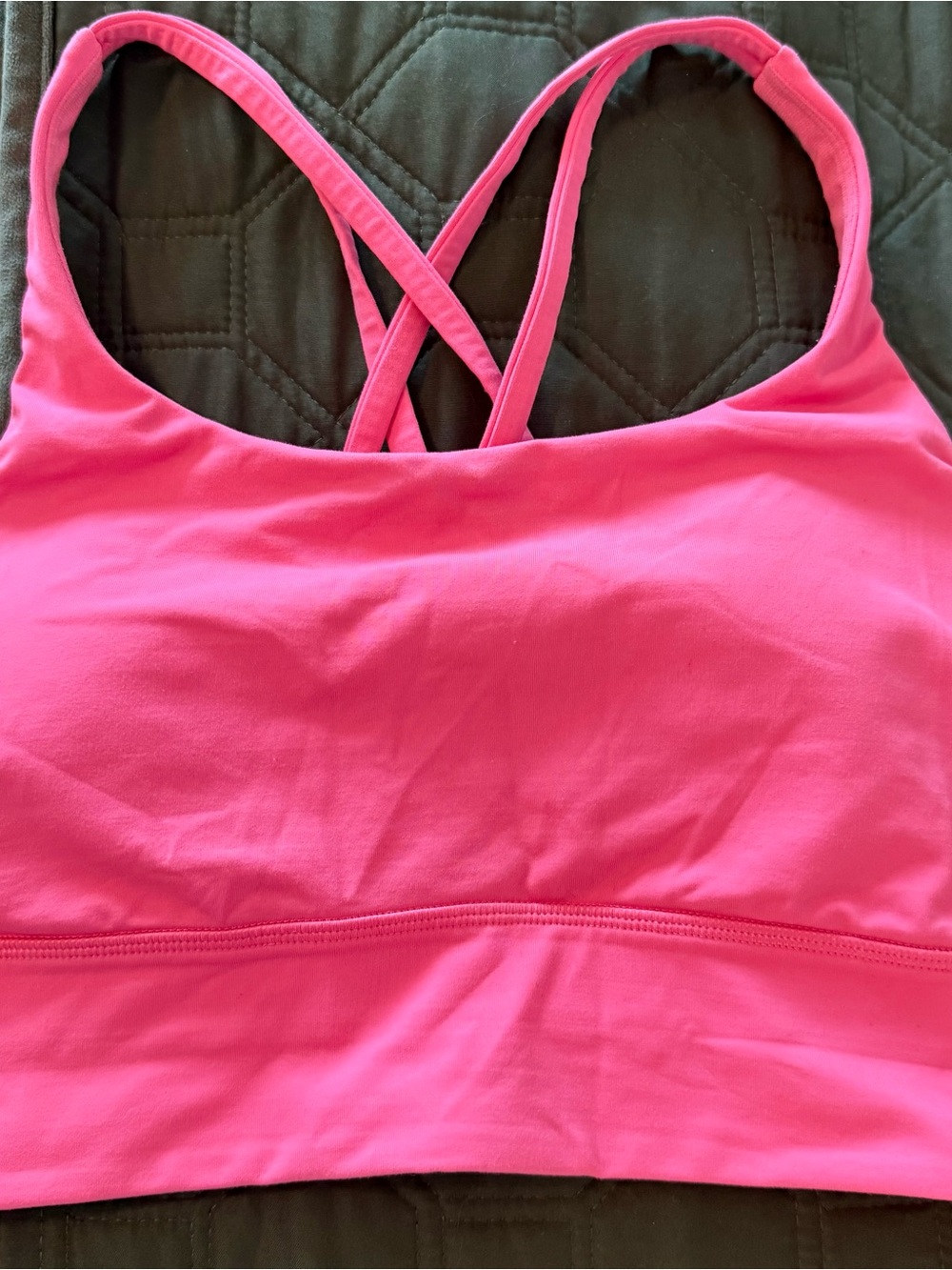 lululemon athletica Bright Pink Strappy Sports Bra